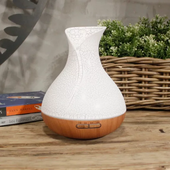 Palmen Aroma Diffusor - Risseffekt - USB - Farbwechsel - Mit Timer Palmen Aroma Diffusor - Risseffekt - USB - Farbwechsel - Mit Timer