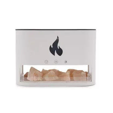 Aroma Diffusor - Himalaya Salzgrotte - USB - Flammeffekt