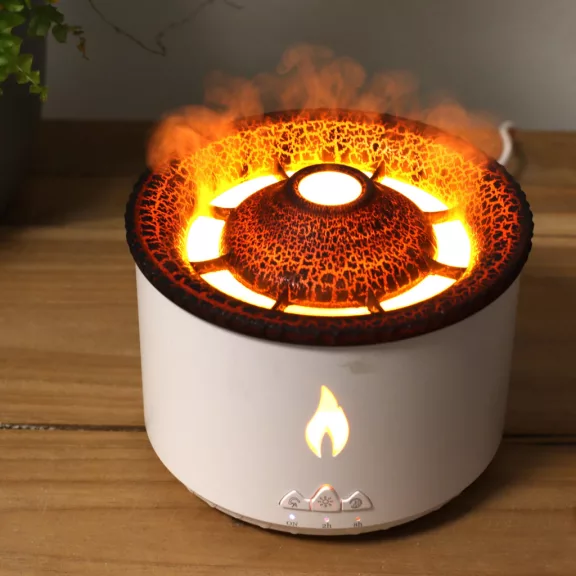 Mittelgroßer Aroma-Diffusor - Vulkan-Effekt - Zwei Farben Mittelgroßer Aroma-Diffusor - Vulkan-Effekt - Zwei Farben