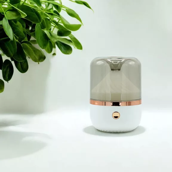 Weißer und Bronze-Aroma-Diffusor - USB - Farbwechselnd