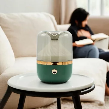 Grüner und Bronze-Aroma-Diffuser - USB - Farbwechselnd
