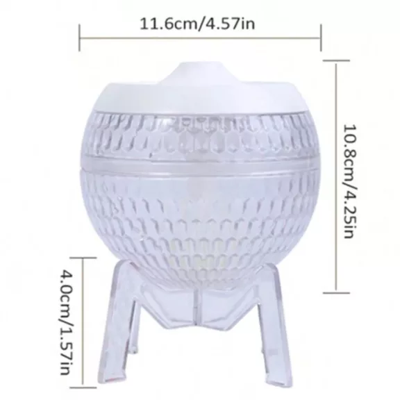 Transparentes Mondo Reines Luftbefeuchter - USB - Farbwechselnd (untere Beleuchtung)