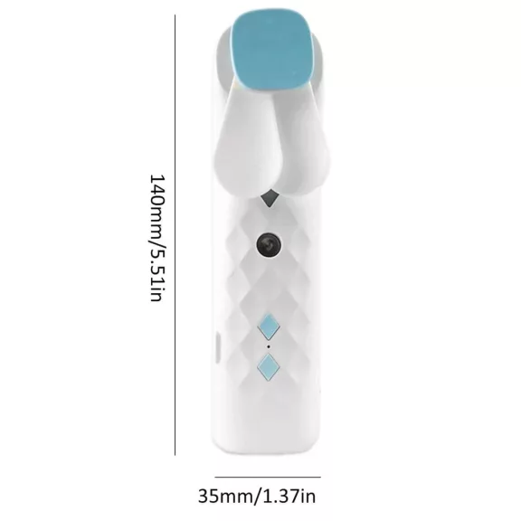 Weißer Mini-Luftbefeuchter Ventilator - USB-Aufladung