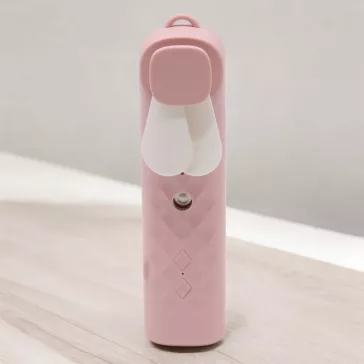 Rosa Mini Luftbefeuchter Ventilator - USB Ladung