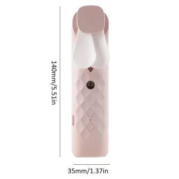 Rosa Mini Luftbefeuchter Ventilator - USB Ladung