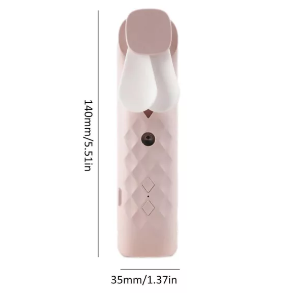 Rosa Mini Luftbefeuchter Ventilator - USB Ladung
