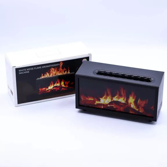 USB-Aromadiffusor mit Farbwechsel – Flammeneffekt und Vogelgesang