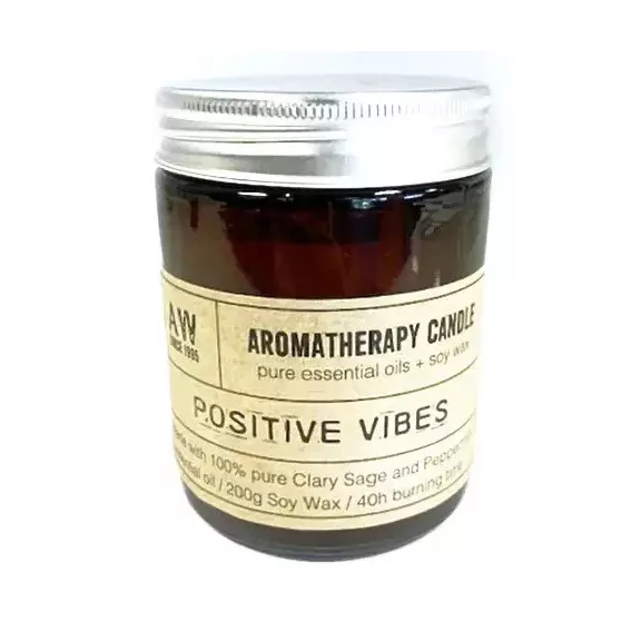 Aromatherapie-Sojakerze 200 g – Positives Denken