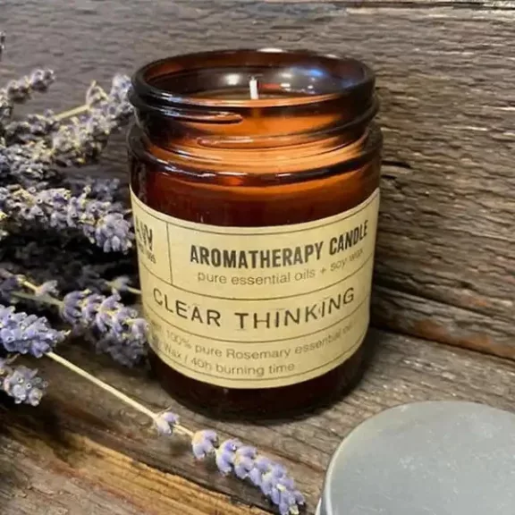 Aromatherapie-Sojakerze 200 g – Klare Gedanken Aromatherapie-Sojakerze 200 g – Klare Gedanken