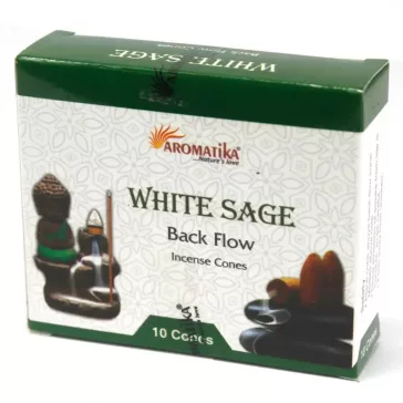   Aromatika Duftende Kegel "Flüssiger Rauch" - Weißer Salbei