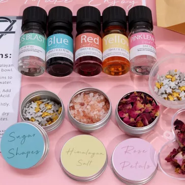 Legierung und Satin „Do it yourself – Badebomben-Set”