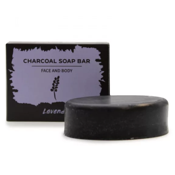 Lavendel - Aktivkohle Seife 85g Lavendel - Aktivkohle Seife 85g