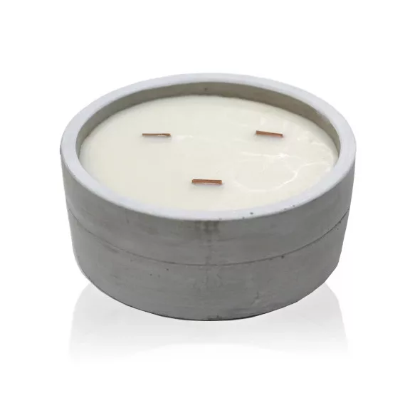 Große Beton-Sojakerze - Patchouli und Jantar Große Beton-Sojakerze - Patchouli und Jantar