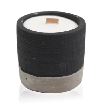 Sojakerzen aus Beton - Schwarz - Butter und Brandy