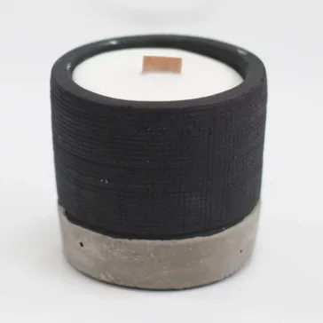 Sojakerzen aus Beton - Schwarz - Butter und Brandy