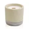 Sojakerzen aus Beton - Beige - Kaffee