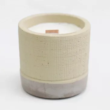 Sojakerzen aus Beton - Beige - Kaffee