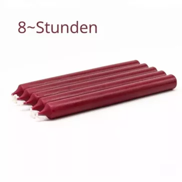 Bordeauxfarbene Tischkerze