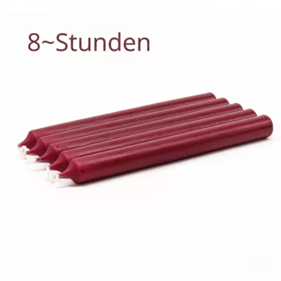 Bordeauxfarbene Tischkerze Bordeauxfarbene Tischkerze