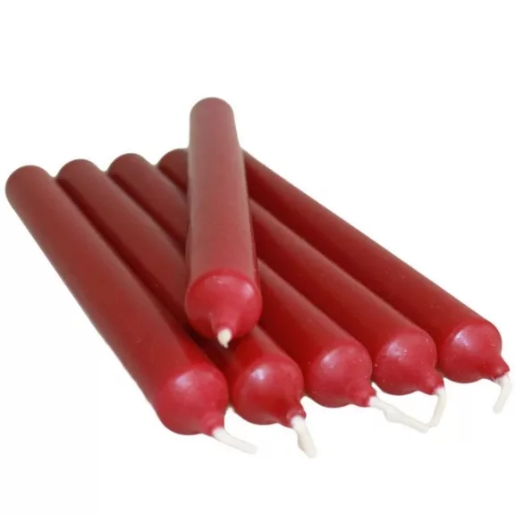 Bordeauxfarbene Tischkerze Bordeauxfarbene Tischkerze