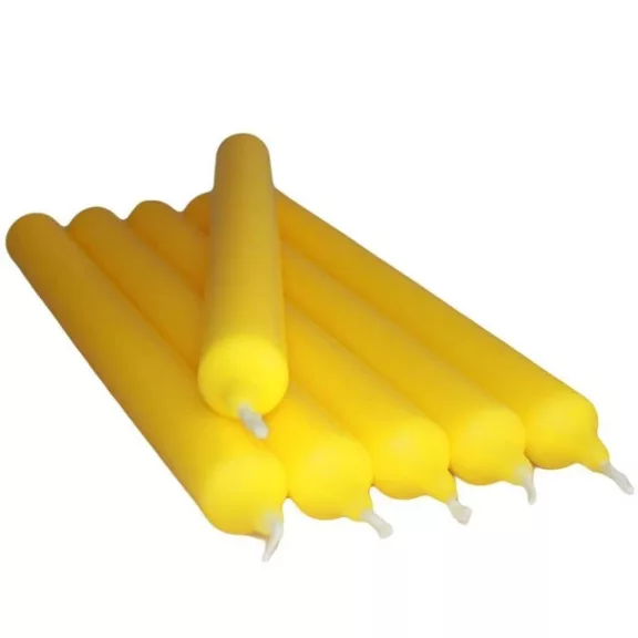 Zitronengelbe Tischkerze Zitronengelbe Tischkerze