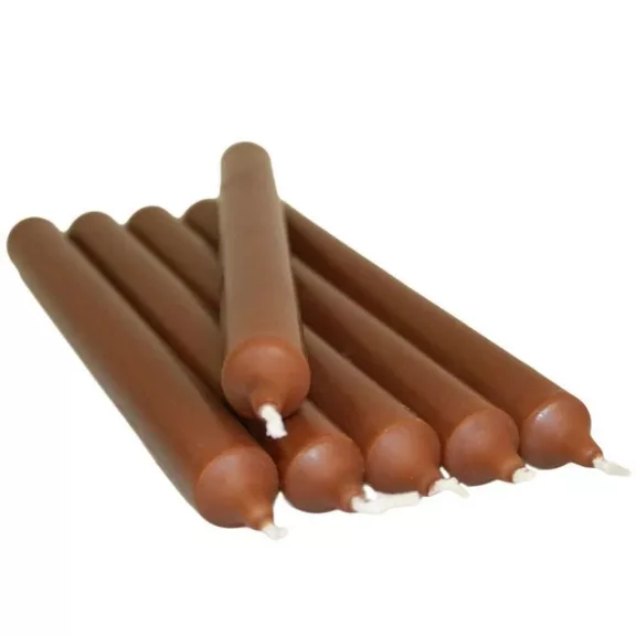 Kaffeefarbene Tischkerze Kaffeefarbene Tischkerze