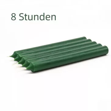 Dunkelgrüne Tischkerze