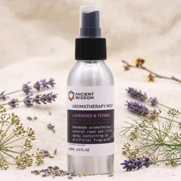   Raumduft mit ätherischen Ölen aus Lavendel und Fenchel im Sprühflakon – 100 ml