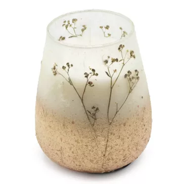   Wildblumen-Feld-Glaskerze – Duft „Brezza Marina“ (groß, 900 g)