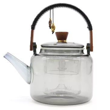 Klassische Glas-Teekanne mit Dampfventil – 1000 ml