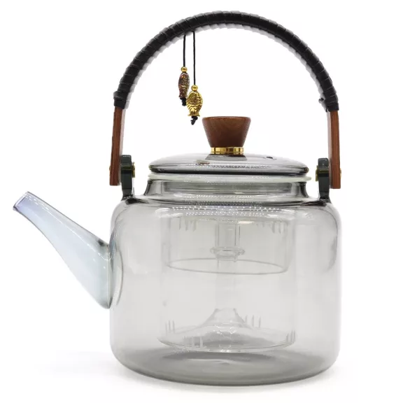 Klassische Glas-Teekanne mit Dampfventil – 1000 ml Klassische Glas-Teekanne mit Dampfventil – 1000 ml