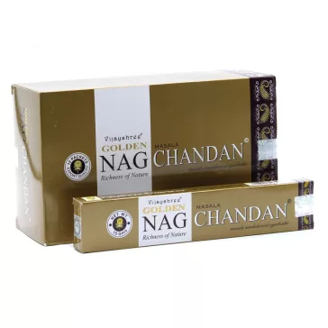 15g Golden Nag Räucherstäbchen - Chandan