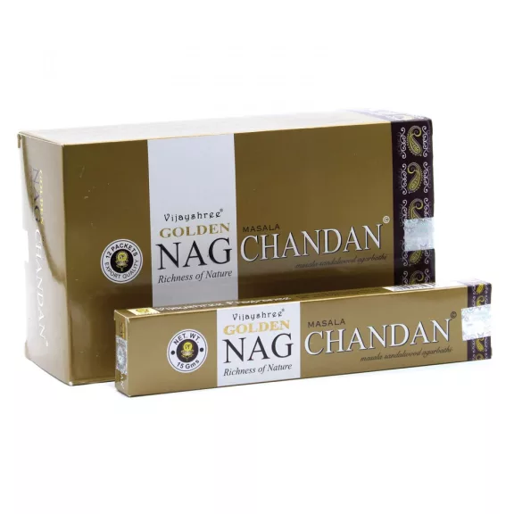 15g Golden Nag Räucherstäbchen - Chandan 15g Golden Nag Räucherstäbchen - Chandan