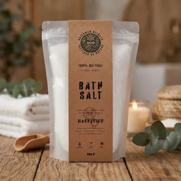 Greenman Magnesium Epsom Badesalz – Rein (800 g)