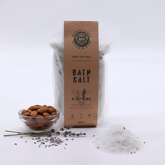 Greenman Lavendel-Epsom-Badesalz – Süße Träume (800 g)