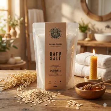 Greenman Brei und Honig Epsom Badesalz – Relax (800 g)
