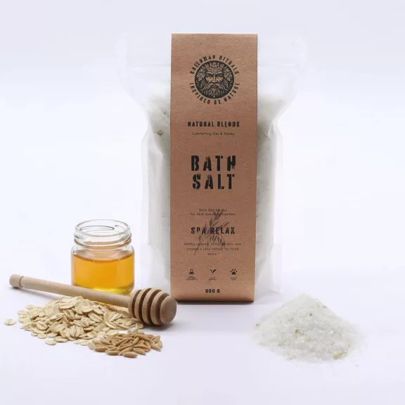 Greenman Brei und Honig Epsom Badesalz – Relax (800 g)