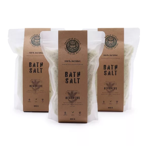Greenman Menthol Epsom Badesalz – Erneuerung (800 g)