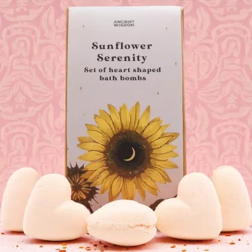 Sunflower Serenity Badeherz-Geschenkset