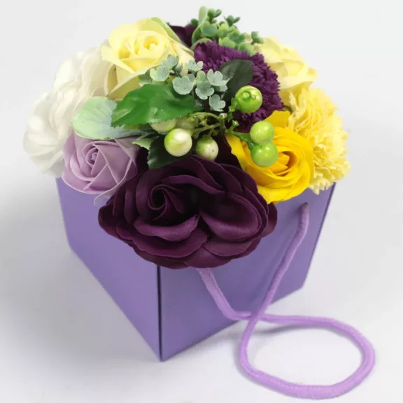 Seifenblumen Strauß - Lila Blumengarten Seifenblumen Strauß - Lila Blumengarten