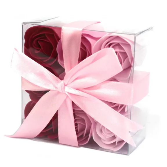 9 Stück Seifenblumenset - Rosa Rosen 9 Stück Seifenblumenset - Rosa Rosen