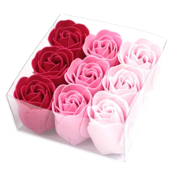 9 Stück Seifenblumenset - Rosa Rosen 9 Stück Seifenblumenset - Rosa Rosen