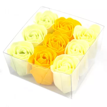 9 Stück Seifenblumen Set - Frühlingtsrosen