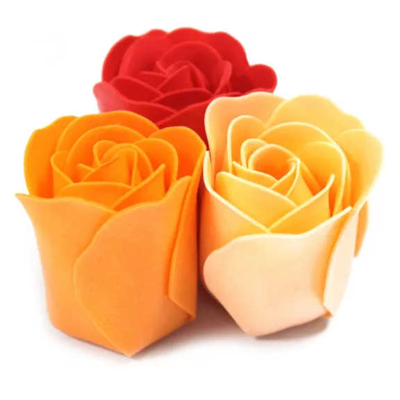 9 Stück Seifenblume Set - Pfirsichfarbene Rosen 9 Stück Seifenblume Set - Pfirsichfarbene Rosen