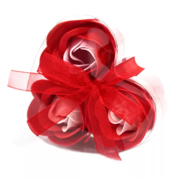 3 Stück Seifenblumen Set - Rote Rosen 3 Stück Seifenblumen Set - Rote Rosen