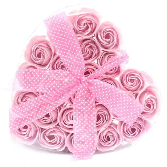 24 Stück Seifenblume Set - Rosa Rosen 24 Stück Seifenblume Set - Rosa Rosen