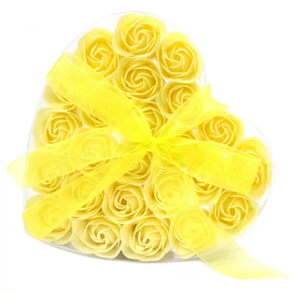 24 Stück Seifenblumen Set - Gelbe Rosen 24 Stück Seifenblumen Set - Gelbe Rosen