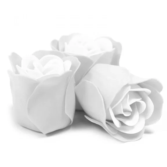 3 Stück Seifenblumen-Set - Weiß 3 Stück Seifenblumen-Set - Weiß