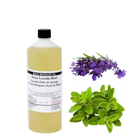 Premium-Massageöl mit beruhigender Lavendelwirkung für professionelle Masseure – 1 Liter Premium-Massageöl mit beruhigender Lavendelwirkung für professionelle Masseure – 1 Liter