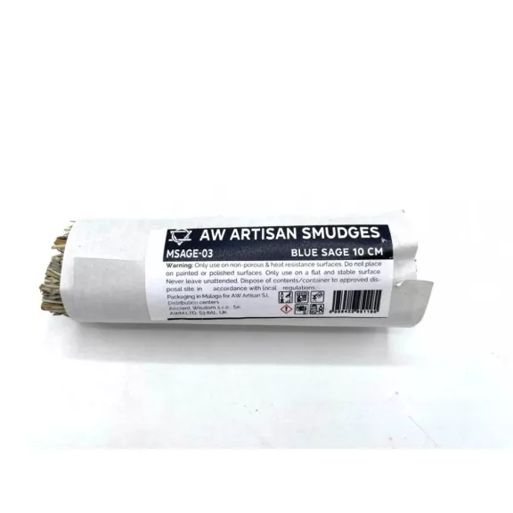 Verpacktes Räucherbündel – Blauer Salbei 10 cm Verpacktes Räucherbündel – Blauer Salbei 10 cm